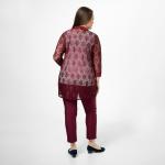 Кардиган, трикотаж, бордовый