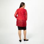 Кардиган, трикотаж, красный