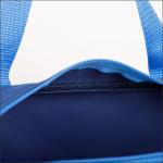 Сумка для обуви на молнии, наружный карман, TEXTURA, цвет синий/голубой