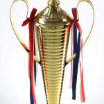 Кубок 154А, наградная фигура, золото, подставка пластик, триколор, 59 х 23 х 12 см