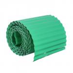 Лента бордюрная, 0.2 _ 9 м, толщина 0.6 мм, пластиковая, гофра, зелёная, Greengo