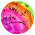 Мяч игровой "Лошадь" д18см, радужный, ПВХ (Китай)
