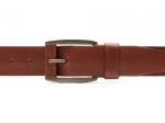 Кожаный коньяк мужской джинсовый ремень B40-2176