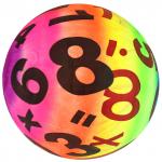 Мяч игровой "Цифры" д18см, радужный, ПВХ (Китай)