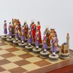 Шахматы сувенирные "Восточные", h короля-8 см, h пешки-6.5 см, 36 х 36 см