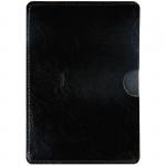 Обложка-карман для паспорта OfficeSpace, кожа, черный, 311115