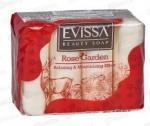 EVISSA Туалетное мыло ecopack, 4*70 гр. Роза /24 Турция