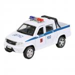 Машина 298709 Технопарк УАЗ Pickup Полиция инерционная, 12 см, металл