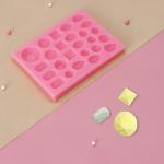 Молд Доляна «Драгоценные камни», силикон, 13,4_9,8 см, цвет розовый