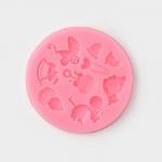 Молд Доляна «Для новорождённого», силикон, d=7,5 см, цвет розовый