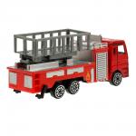 Машина 369052 Технопарк Пожарная машина, инерционная, 12 см, металл
