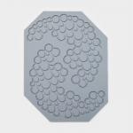 Коврик для айсинга Доляна «Пузыри», силикон, 18,5_14_0,3 см, цвет серый
