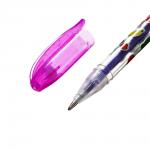 Ручка гелевая Calligrata 893043 набор, корпус с рисунком, в блистере, металлик, 6 цветов