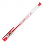 Ручка гелевая Staff 142790 Basic GP-789 хромированные детали, узел 0,5 мм, прозрачный корпус, красный