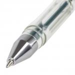 Ручка гелевая Staff 142791 Basic корпус прозрачный,узел 0,5 мм,линия письма 0,35 мм, зеленый
