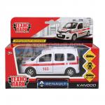 Машина 268493 Технопарк Renault Kangoo Скорая, инерционная, 12 см, металл