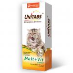 Unitabs паста для кошек с таурином 120мл Malt+Vit paste U309 Юнитабс