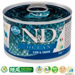 Farmina ND DOG Ocean консервы для собак мелких пород Треска и кальмар 140г Cod&Squid 02239 Фармина