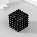Антистресс магнит "Неокуб" 216 шариков d=0,5 см (черный)