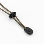 Шнурки быстрозатягивающие, d - 3 мм, черные, 100 см