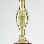 Кубок 042С, наградная фигура, золото, подставка пластик, 7,5 * 9 * 26,5 см