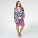 Комплект, трикотаж, кардиган, блуза, белый