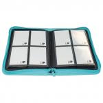 Альбом для карт Ultra Pro — Vivid 4-Pocket Zippered PRO-Binder с 20 листами 2х2 Light Blue