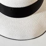 Шляпа женская с лентой minaku цвет белый, р-р 56-58 MINAKU