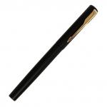 Ручка подарочная перьевая в кожзам футляре, корпус черный с золотом Calligrata