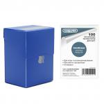 Протекторы Card-Pro прозрачные 64х89 (50 микрон, 100 штук) в синей коробке