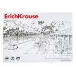 Альбом для черчения А4, 10 листов, блок 200 г/м?, на клею, ErichKrause, вертикальная рамка