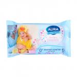 Влажные салфетки Aura Ultra Comfort детские, 10 упаковок по 15 шт