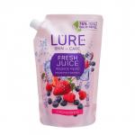 Жидкое мыло LURE Fresh Juice с экстрактом ягод дой-пак, 380 мл