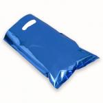 Пакет подарочный, металлизированный, синий 17х25 см , 20 микрон 10 шт набор