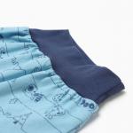 Ползунки детские "Антошка", цвет голубой/енот, рост 62