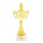 Кубок 124D, наградная фигура, золото, подставка камень, 22 * 9 * 6 см.