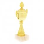 Кубок 124D, наградная фигура, золото, подставка камень, 22 * 9 * 6 см.