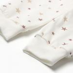 Ползунки детские "Антошка", цвет белый/звезды, рост 80