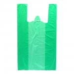 Пакет маечка зеленый (25х45х11мк) Ч, 100шт