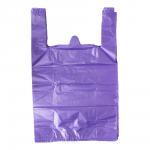 Пакет маечка фиолетовый (25х45х11мк) Ч, 100шт