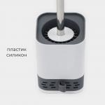 Ёрш для унитаза силиконовый savanna, цвет серый SAVANNA