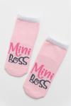 Детские носки стандарт Мини босс Розовый