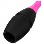 Булавы для художественной гимнастики вставляющиеся INDIGO, 36 см, цвет розовый/чёрный
