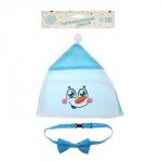 Новогодний карнавальный набор «Снеговичок», 2 предмета: шапка, бабочка, на новый год