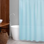 Штора для ванной комнаты «Бриллиант», 180*180 см, цвет светло-голубой