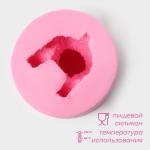 Молд «Мишутка», силикон, 5,8*5,8* 5,5 см, цвет розовый