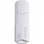 Флешка Smartbuy 8GBCLU-W, 8 Гб, USB2.0, чт до 25 Мб/с, зап до 15 Мб/с, белая