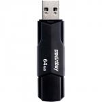 Флешка Smartbuy 64GBCLU-K, 64 Гб, USB2.0, чт до 25 Мб/с, зап до 15 Мб/с, черная