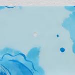 Штора для ванной «Посейдон», 180*180 см, цвет голубой
