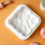 Форма для муссовых десертов и выпечки KONFINETTA «Воздушные пузыри», силикон, 20*5,5 см, цвет белый